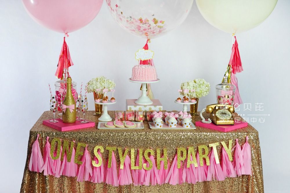 pink-gold-champagne-dessert-table
