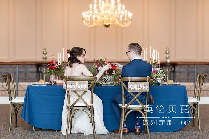 Head table from a Beauty and the Beast Inspired Wedding on Kara