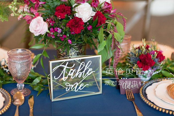 Table number signage from a Beauty and the Beast Inspired Wedding on Kara