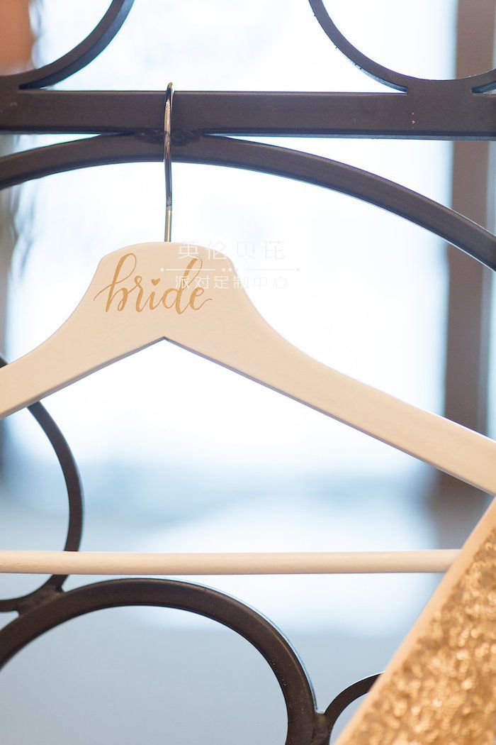 Bride hanger from a Beauty and the Beast Inspired Wedding on Kara