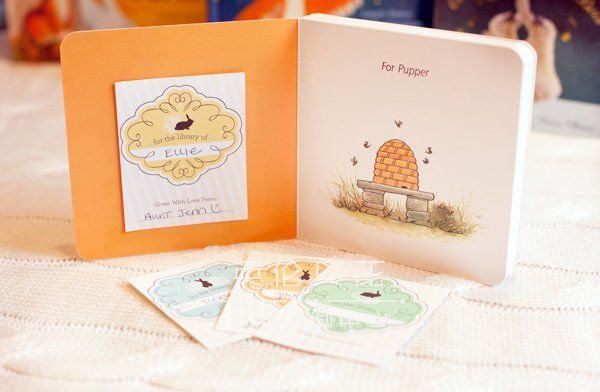 free printable bookplates - baby shower