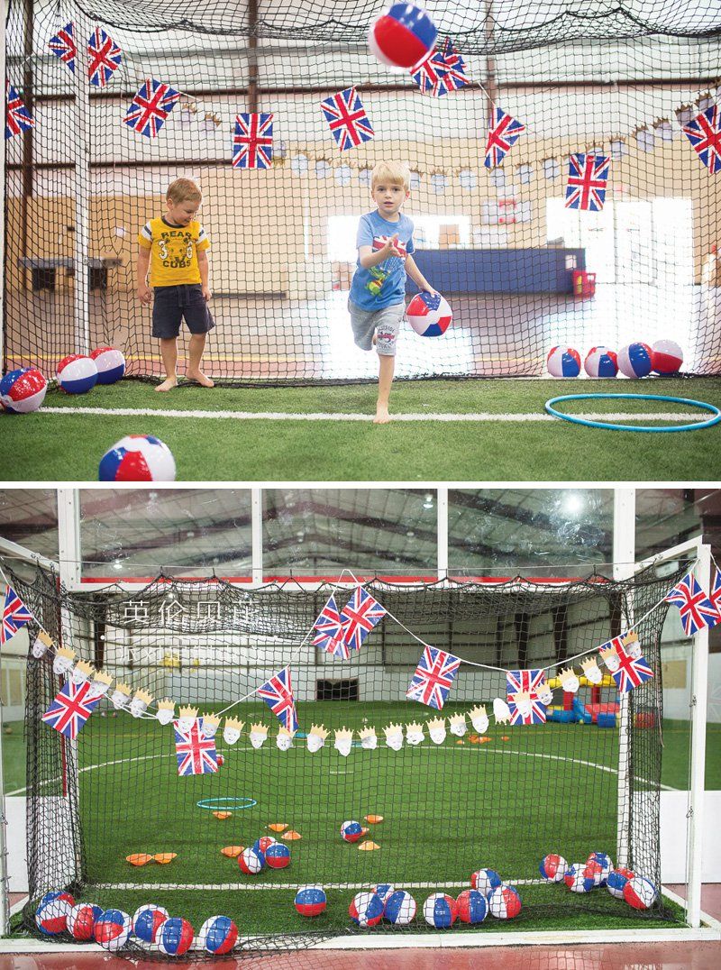 british soccer themed birthday party venue