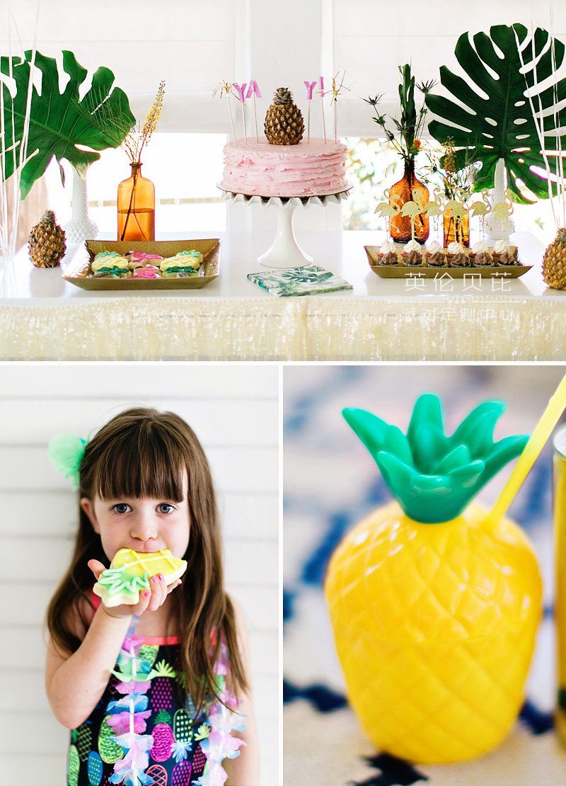 热带菠萝主题生日派对