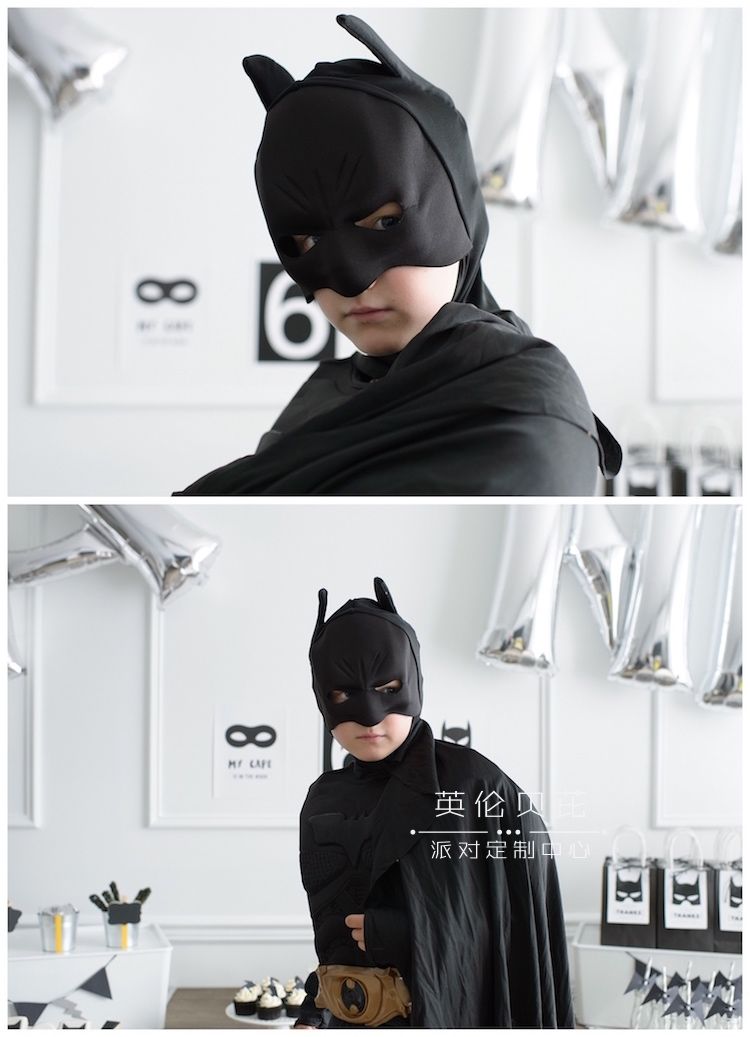 Monochromatic Batman Birthday Party on Kara