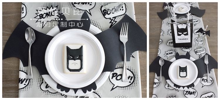 Monochromatic Batman Birthday Party on Kara