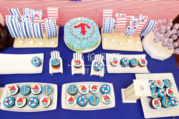 Nautical Themed Birthday Party - 15