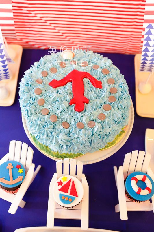 Nautical Themed Birthday Party - 17