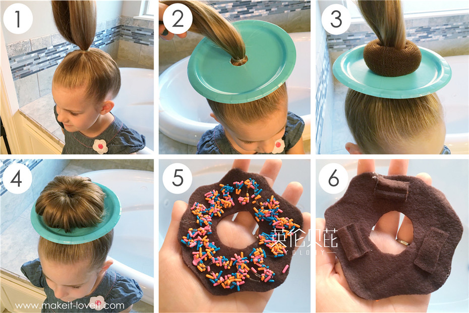古怪甜甜圈发型DIY