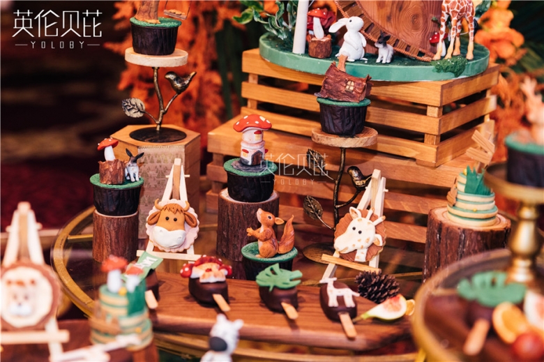 超治愈森系动物周岁宴会